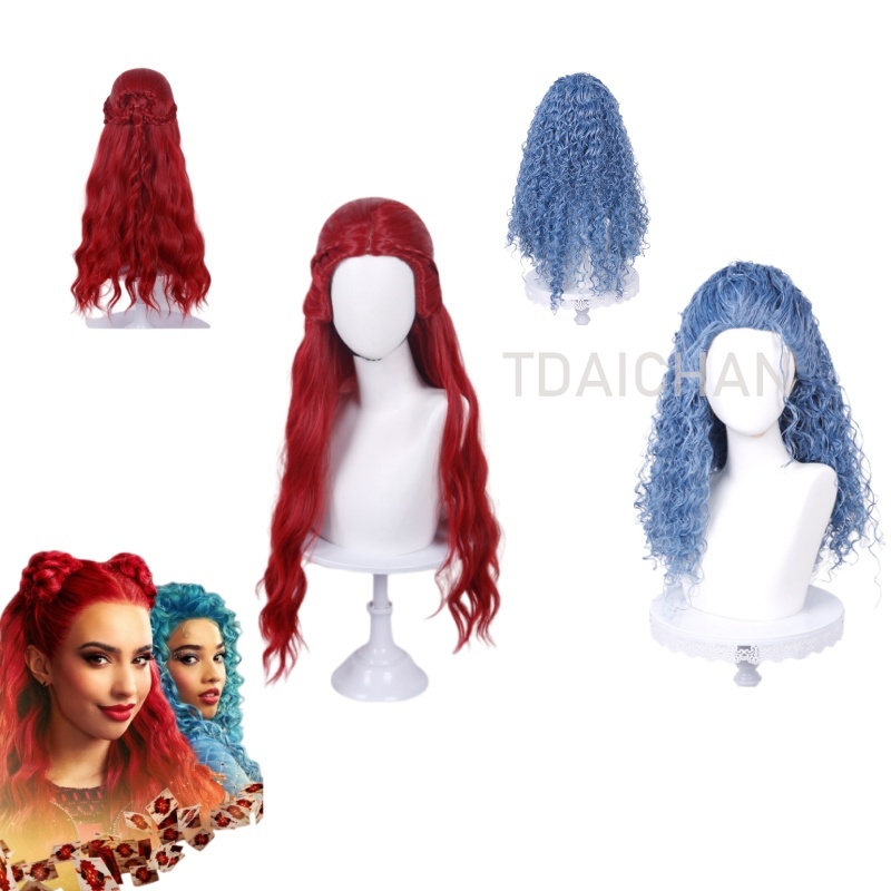 Peruka Cosplay Kręcona Czerwon – Anime Cosplay With Red Hair recenzja i cena