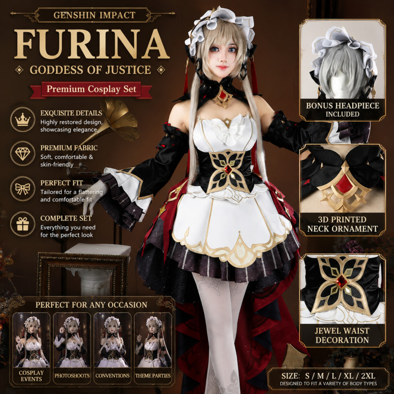 Genshin Impact Strój Cosplay P – Anime Cosplay Red recenzja i cena