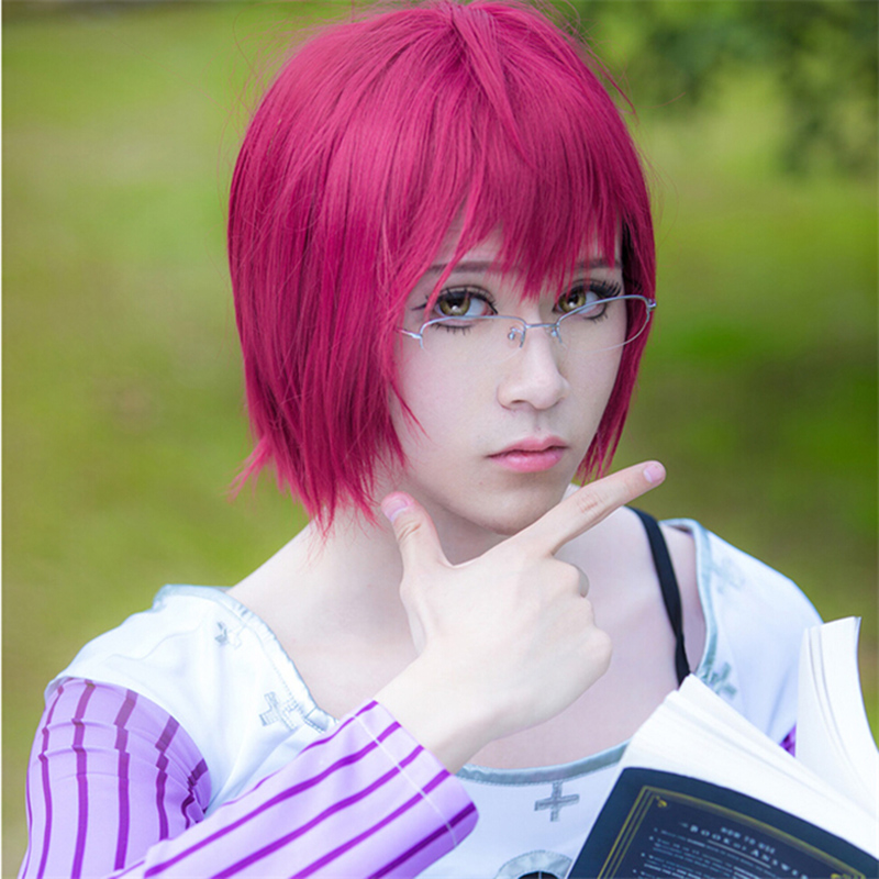 Peruka Cosplay Anime Goat's Si – Anime Cosplay With Red Hair recenzja i cena