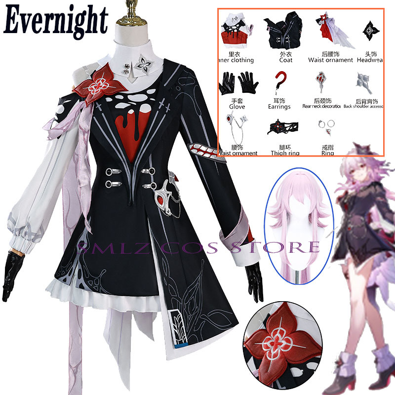 Nowy strój cosplay Evernight z – Anime Cosplay Outfit recenzja i cena