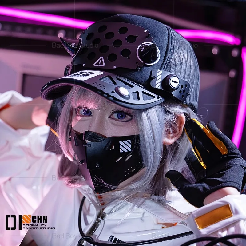 Maska Cyberpunk Cosplay 2025 A – Anime Cosplay Mask recenzja i cena
