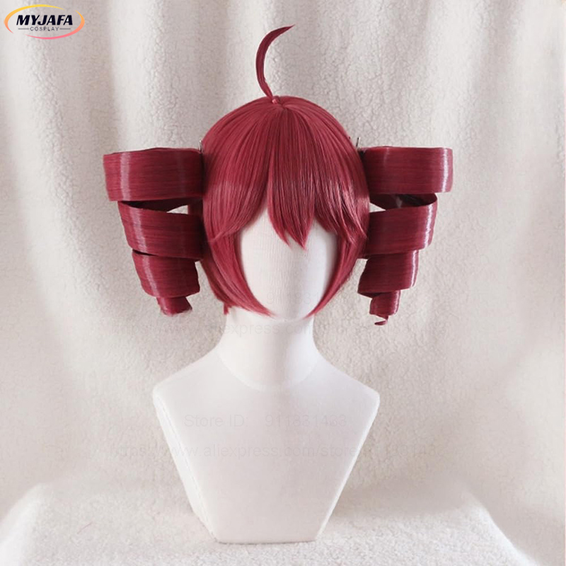 Peruka do cosplayu Anime Kasan – Anime Cosplay With Red Hair recenzja i cena
