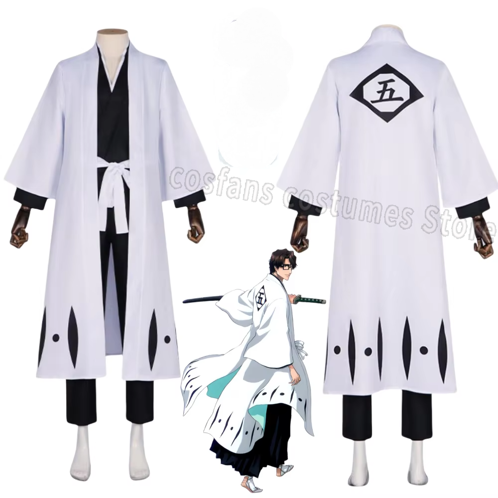 Aizen Sousuke Cosplay Costume  – Bleach Captain Coat recenzja i cena
