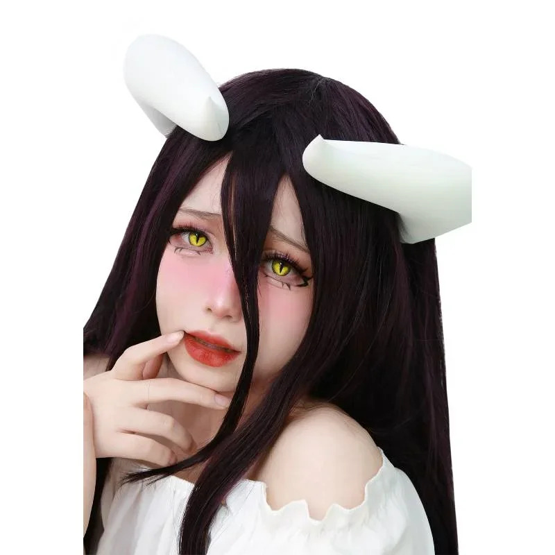 Białe rogi z klipsami do kosti – Anime Cosplay Albedo recenzja i cena