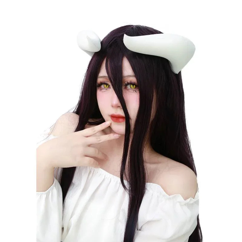 Białe rogi z klipsami do kosti – Anime Cosplay Albedo recenzja i cena
